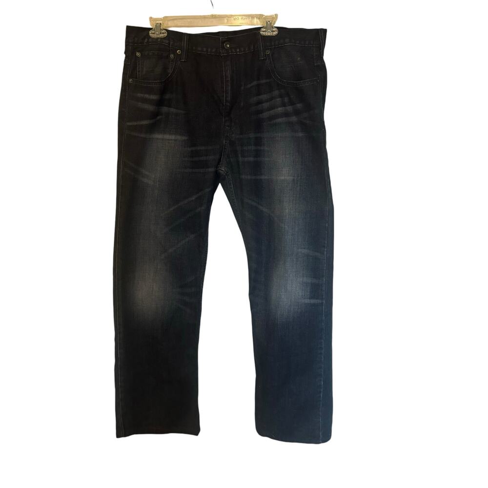 Vintage 36x32 Levi Strauss 569 Loose Straight Blue Jeans Rare Red Tag Dark Wash
